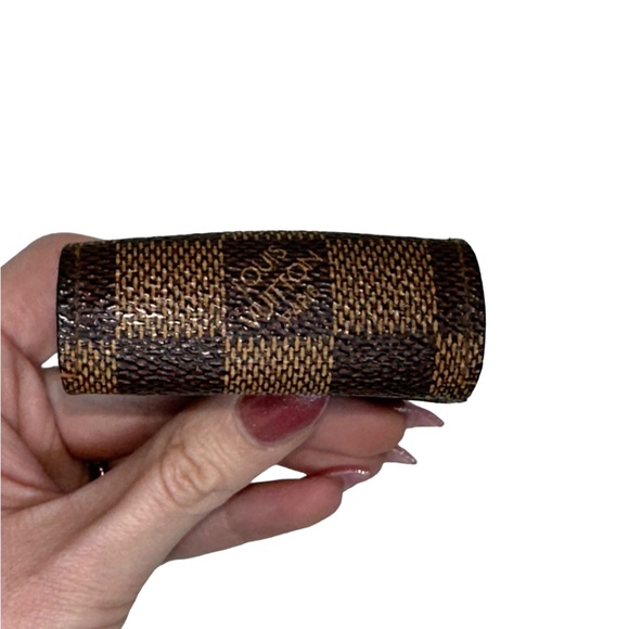 LOUIS VUITTON EUC VINTAGE DAMIER EBENE CASE - Picture 5 of 14
